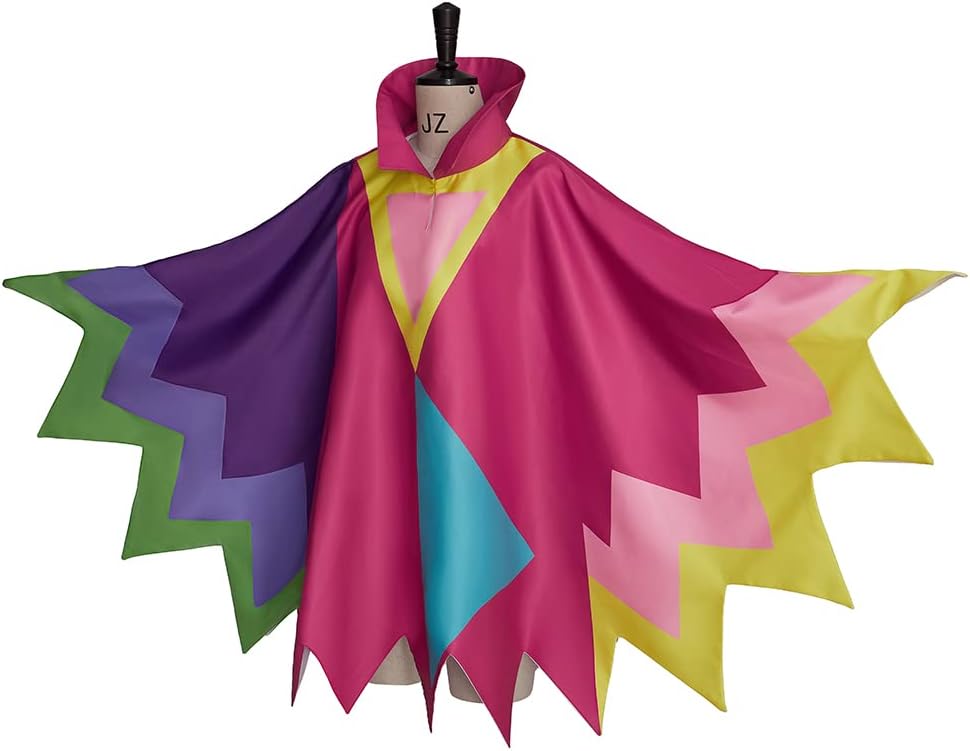 Willyacos Spamton Deltarune Cosplay Costume Cape Spamton Neo Cosplay Colorful Stand Unisex Collar Cape Cloak Outfit