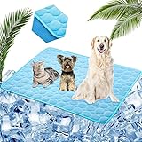 Thupmuk Dog Cooling Mat, Summer Cooling Mat for Dogs Washable Dog Cooling Pad Portable Breathable Ic