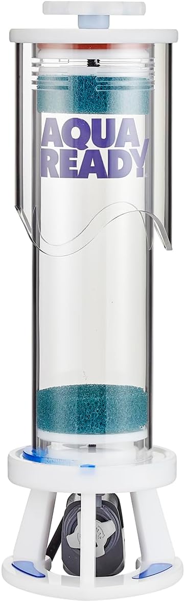 Sigma-1 Media Reactor for Saltwater and Freshwater Aquarium Filtration, Includes Detachable Chamber, Efficient Up-Flow Design, Low Profile Housing