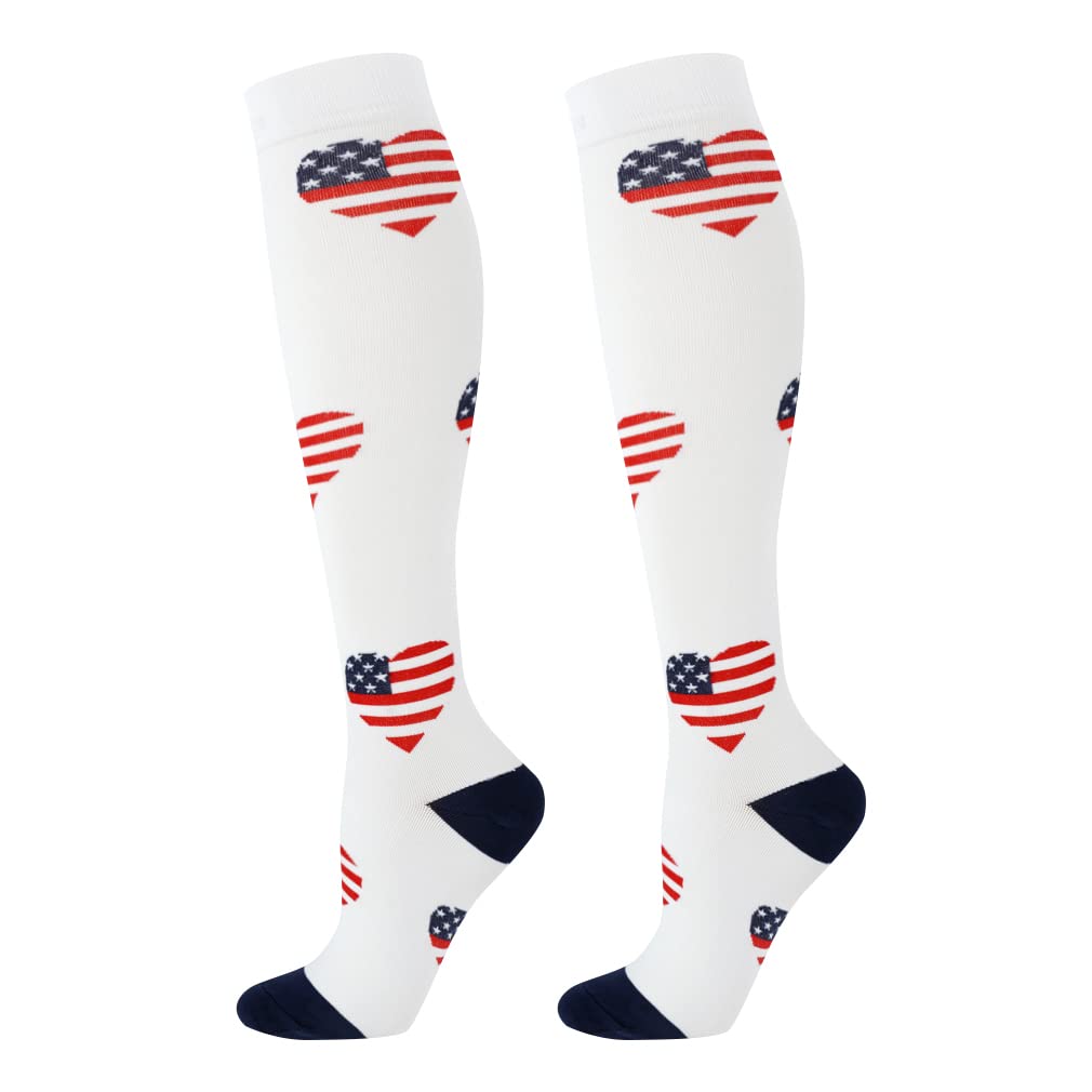 Junely Compression Socks for Women Knee High Socks Funny