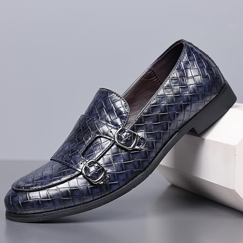 COSIDRAM Men's Dress Shoes Oxfords Slip on Classic Modern Formal Leather Shoes Casual Loafers3