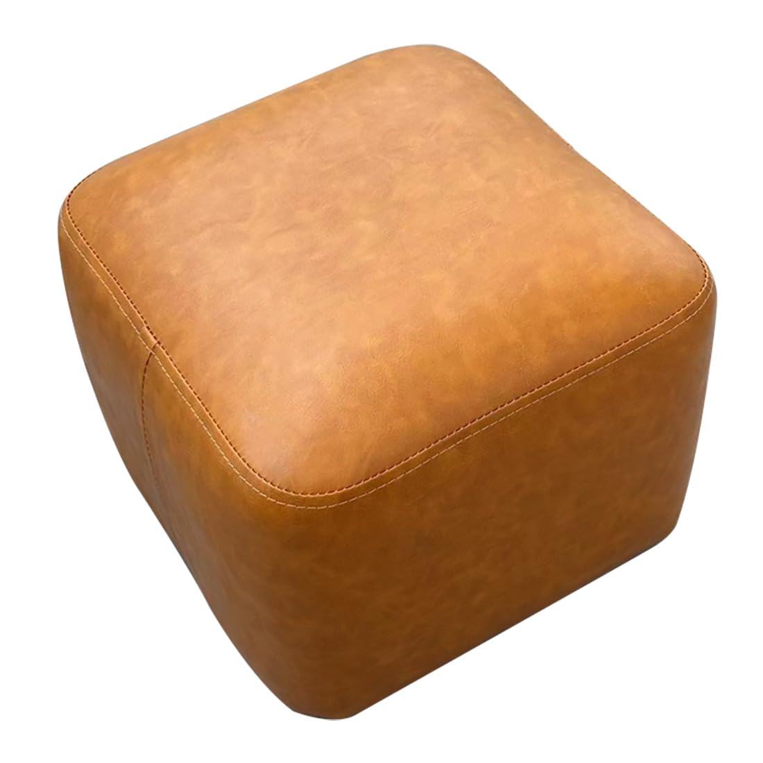 Repose-pieds carré cuir soulager jambes fatiguées avec pouf salon confortable