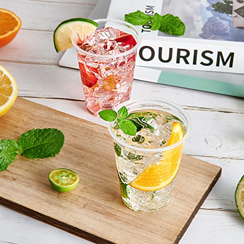 Lilymicky 500 Pack 7 oz Clear Plastic Cups, Disposable Drinking Cups, Plastic Party Cups for Birthday Parties, Picnics, Ceremonies, and Any Events - Thumbnail 2