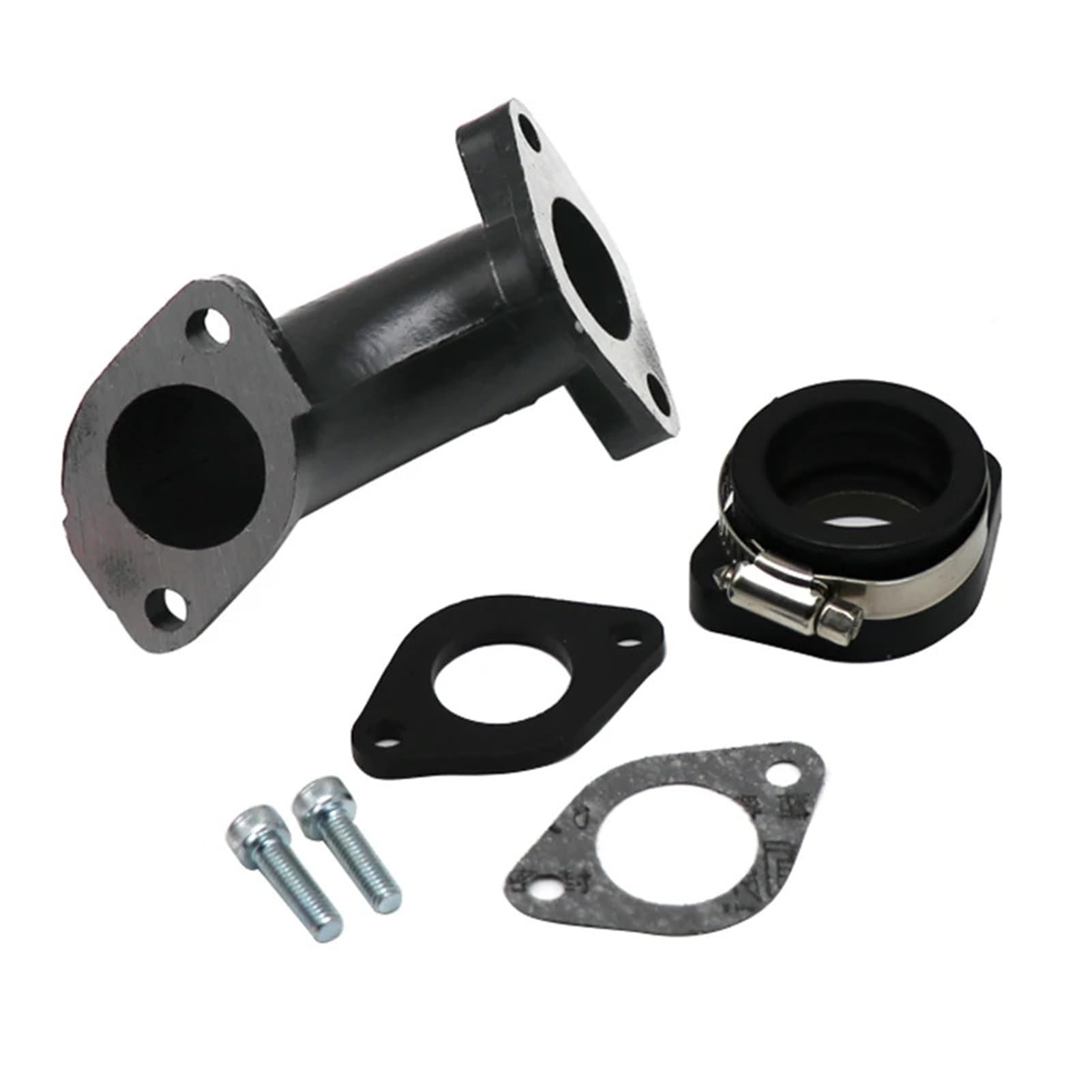 Ncrxq Black Interface Set Intake Manifold Dirt Pit Bike Carburetor Rubber Mainfold Adapter Inlet Intake Pipe Kits For Vm22 Pz19 Pz26 Yx125(Black Interface Set)