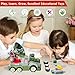 EKU EASYKU 11inches Large Take Apart Trucks Army Toys for Boys Girls Kids 3-10 Year Old Radar Trucks Toys with Electric Drill Assembly Toy