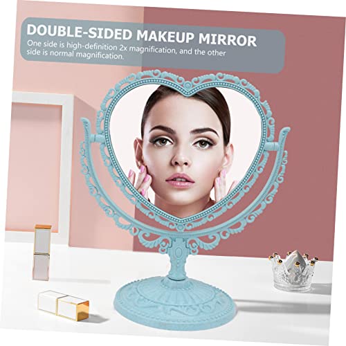 Espejo para maquillaje doble cara con base desmontable miniatura 5