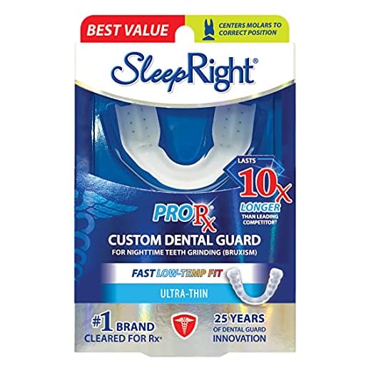 SleepRight ProRx Custom Fit Dental Guard - Helps with Teeth Grinding, Clenching and Bruxism - Provides Maximum Protection