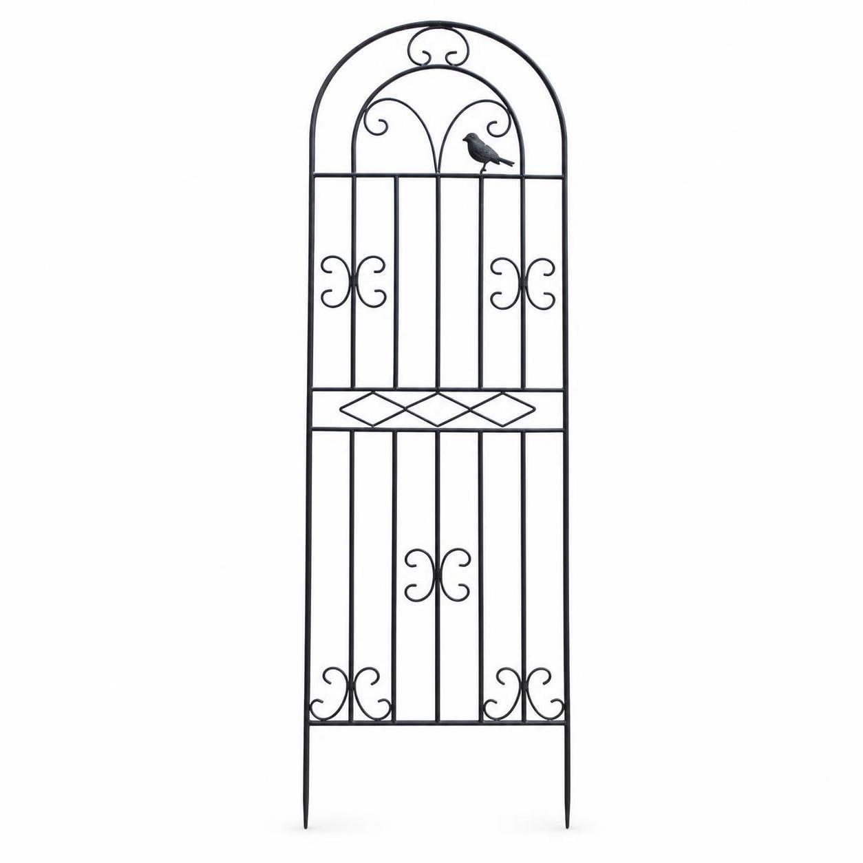 Garden Metal Trellis for Climbing Plants, Roses, and Vines - Outdoor Plant Support Frame Medium Green 200cm H x 50cm W-image-46