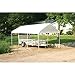 ShelterLogic 10' x 20' MaxAP Canopy Series Compact Outdoor Easy to Assemble Steel Metal Frame Canopy with 50+ UPF Sun Protection and Waterproof Cover, white (23522)