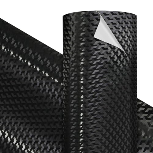 Vvivid Premium Designer Triangle Carbon Black Craft Vinyl Roll 1Ft X 5Ft – Bubble-Free Air Release – Heat-Activated Adhesive For Strong, Permanent Bond – Ideal For Decals &Amp; Diy Crafts