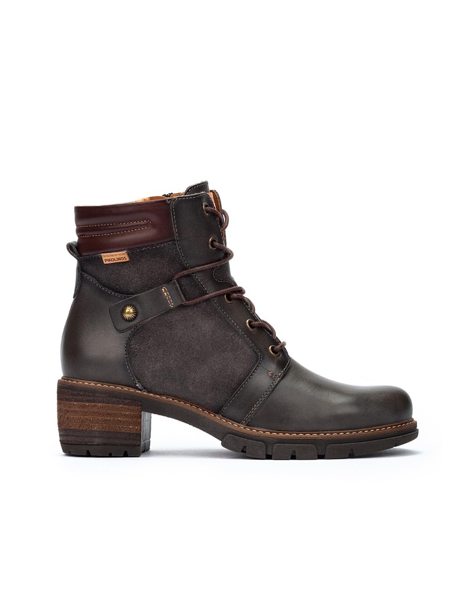PIKOLINOS womens Pikolinos High-heel Ankle Boot Leather San Sebastia for Woman Color Lead