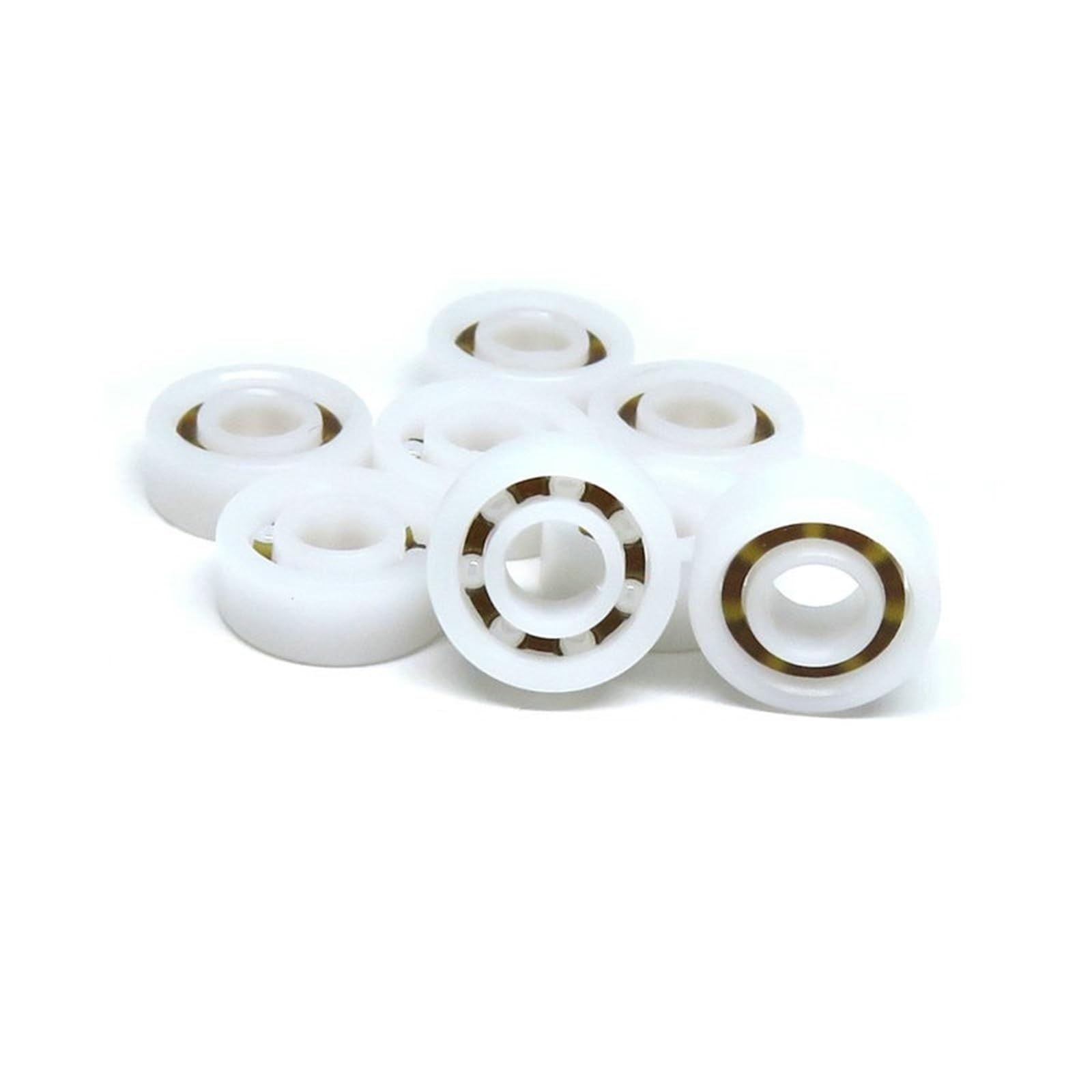 Bolas de cerámica con rodamiento de plástico MR104K (4 x 10 x 4 mm, 10 unidades)