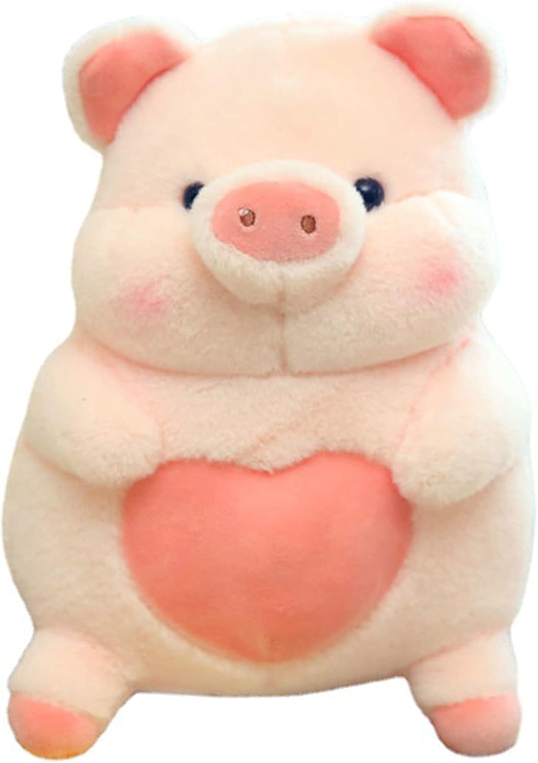 Plush Pig Stuffed Animals Soft Toys Holding Love Heart Dolls Gifts for Girls Girlfriend Lover Pink 8 Inches