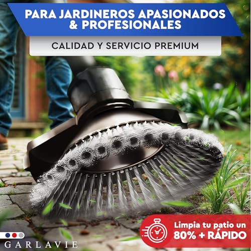 Miniatura 6 de Garlavie Cepillo Para Desbrozadora De 24,5 Mm - Cepillo Alambre Eliminar Musgo Y Maleza