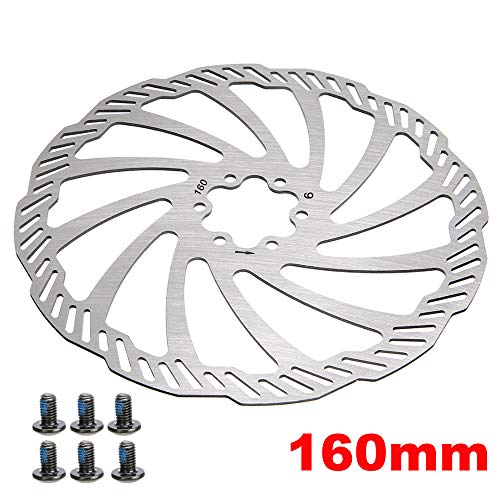heiyun 120mm 140mm 160mm 180mm 203mm CNC Bicycle Parts Road MTB Rotors Stainless Steel Bike Brake Rotor Bicycle Brakes Bike Disc Brake Brake Discs(120mm)