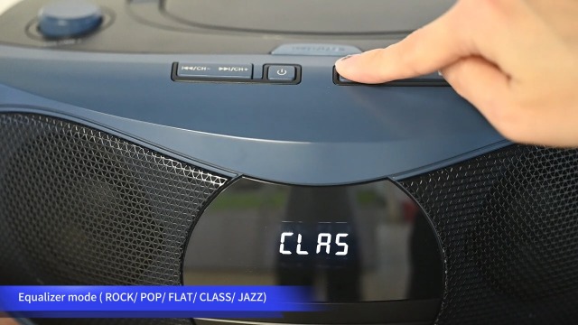 LONPOO Portable CD Player | Stereo Bluetooth Boombox | FM Radio