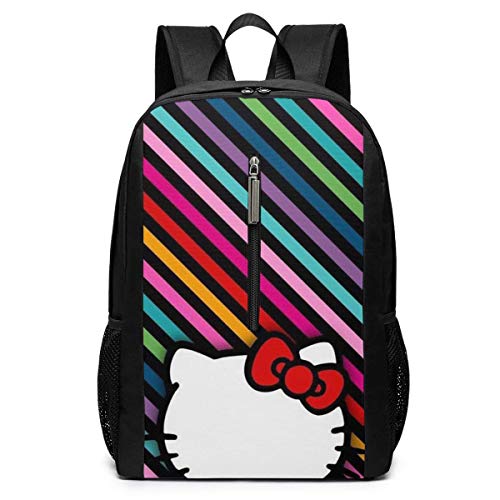 Mochila para ordenador portátil Hello Kitty grande escolar de viaje casual para mujer