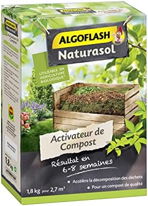 ALGOFLASH NATURALSOL Activateur de Compost, Jusqu'à 2,7 m³, 1,8 k...