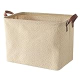 Design Pliable : Le panier pliable en jute peut être facilement plié à une hauteur d'environ 2,5 cm, ce qui permet d'économiser de l'espace lorsque vous ne vous en servez pas ou pendant le transport