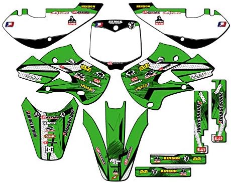 2000-2023 KX 65 Podium Green Senge Graphics Complete Kit Compatible with Kawasaki