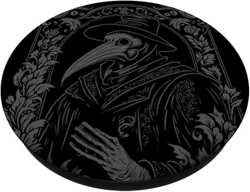 Miniatura 2 de Plaga gótica oculta Steampunk Black Death PopSockets intercambiables PopGrip