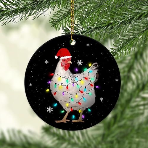 Hyturtle-Christmas-Ornament-Gifts-for-Chicken-Lover-Chicken-with-Hat-Santa-Christmas-Ceramic-Ornament-Cute-Farm-Animal-Lover-Gifts-for-Women-Girls-Kid-On-Birthday-Xmas-Tree-Hanging-Decoration Hyturtle Christmas Ornament Gifts for Chicken Lover Chicken with Hat Santa Christmas Ceramic Ornament Cute Farm Animal Lover Gifts for Women Girls Kid On Birthday Xmas Tree Hanging Decoration
