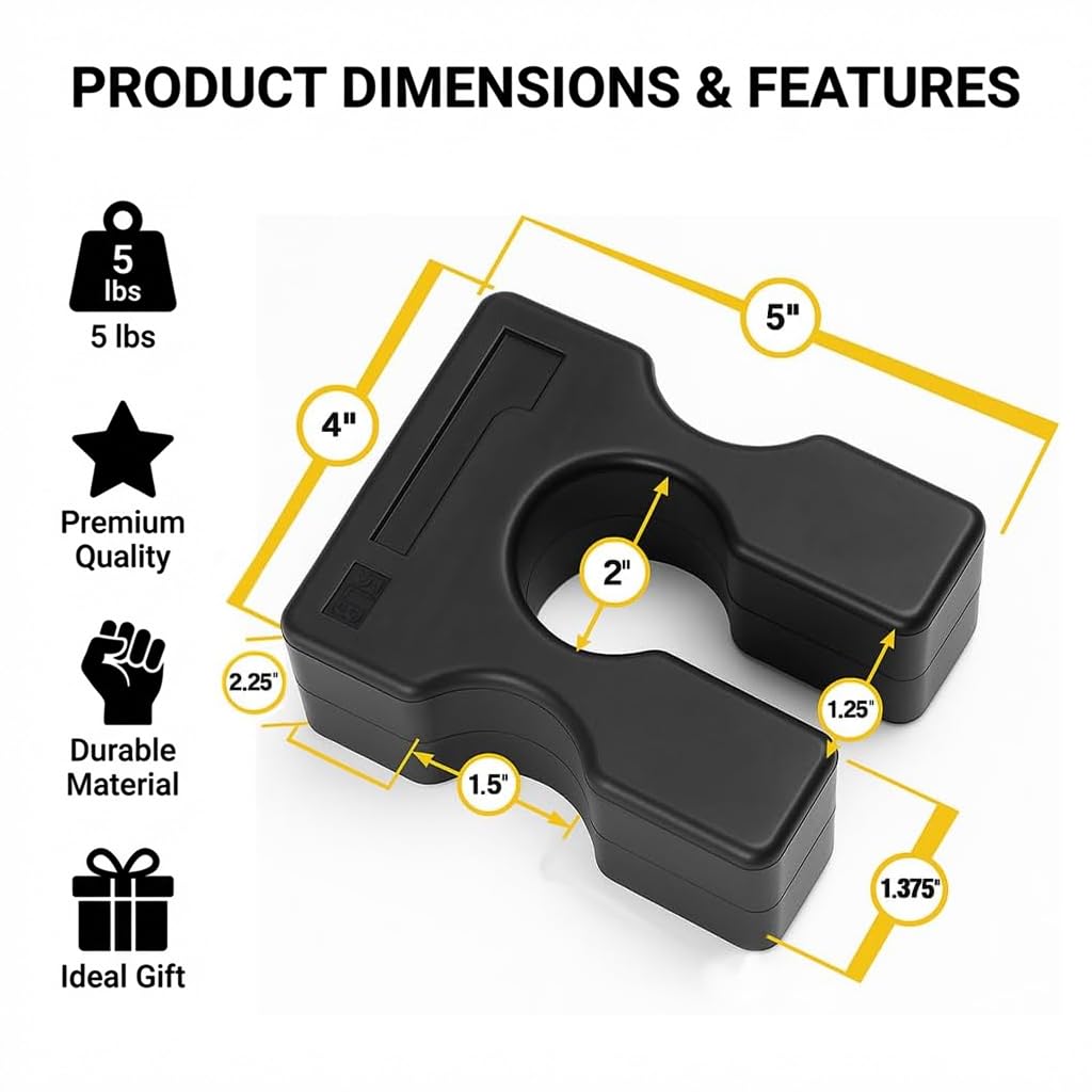 Body-Solid Tools Adattatore per dischi da 5 lb / 2,27 kg