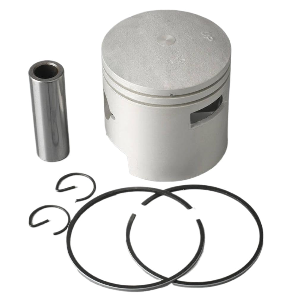 Ensemble d'anneaux de Piston et de Piston Compatible avec Le Moteur Hors-Bord de 2 Traits 0. 25 mm O/S s'adapte aux modèles de 25 ch 30 également N-11635 N-11635-00 N-11635-HO 00