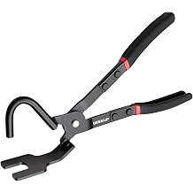 WISEUP Exhaust Hanger Removal Tool Heavy-Duty Pliers for Car & Truck Rubber Exhaust Hangers with Non-Slip Grip, Compatible with Most Domestic & Imported Exhaust Systems