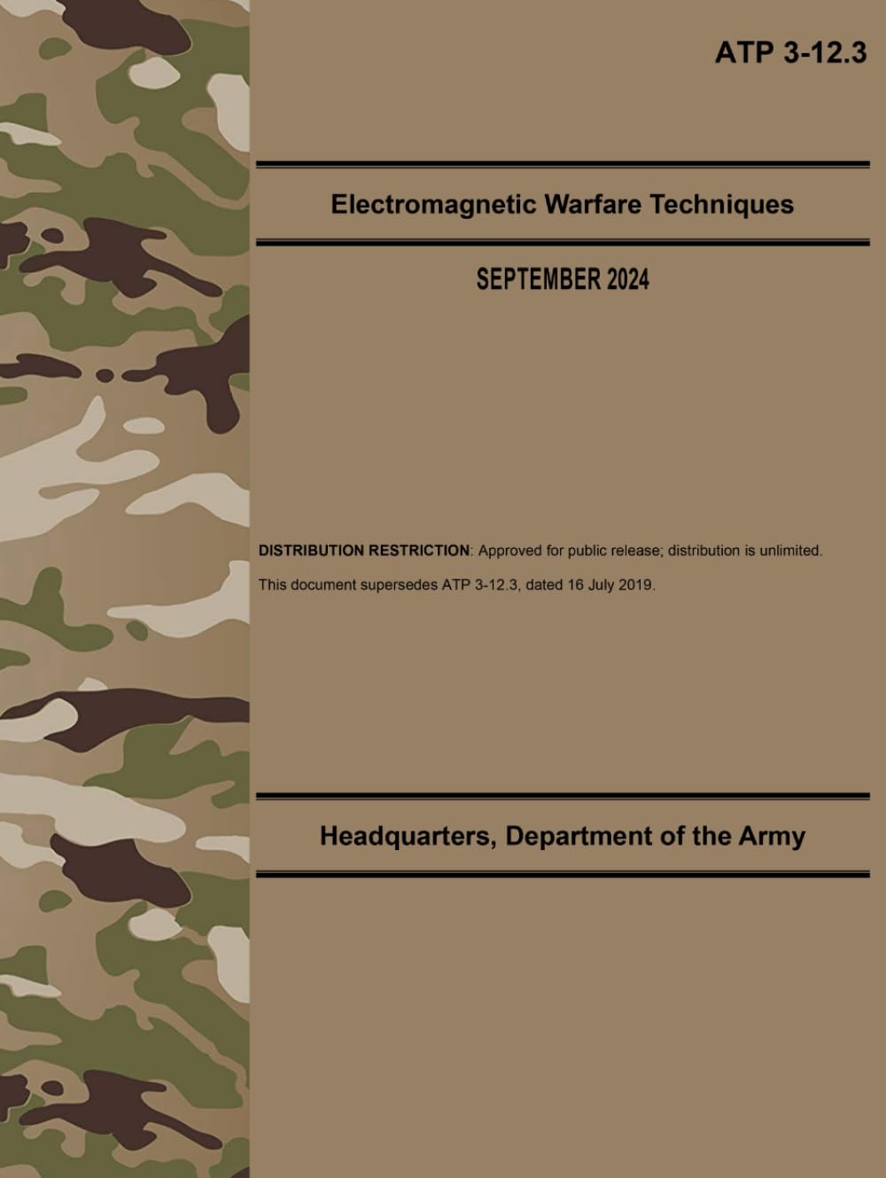 ATP 3-12.3 Electromagnetic Warfare Techniques - Sep. 2024: (Includes Change 1)