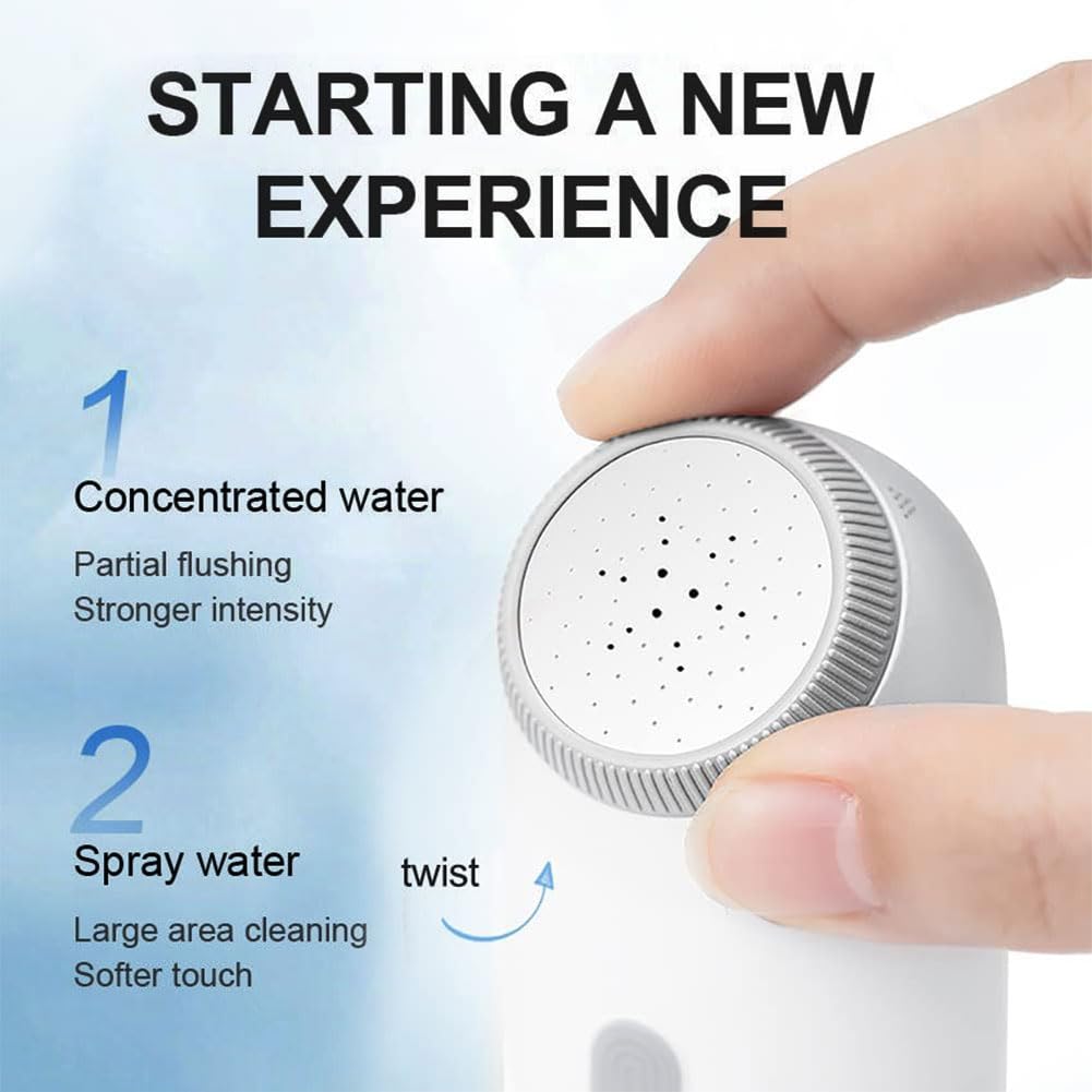Przenośny bidet USB akumulator podróżny opryskiwacz - elektryczny mini ręczny bidet osobisty dla kobiet mężczyzn czyszczenie higieniczne - 4 tryby, butelka 400 ml