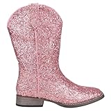 ROPER Toddler Girls Glitter Galore Square Toe Casual Boots Ankle - Pink - Size 8 M