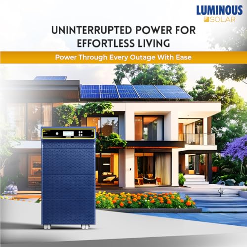 Image of Luminous SOLARVERTER PRO 7.5KVA Solar Inverter - 96V, Pure Sine Wave, Smart Solar & Grid Hybrid, High Efficiency, 2 Years Warranty, Ideal for Homes, Offices & Commercial Use