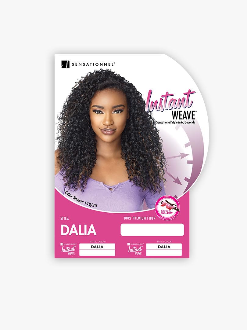 Sensationnel Instant Weave Half wig - Synthetic half wig cap for seamless hair blending - DALIA Instant Weave (1)