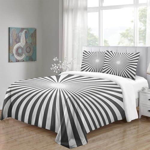 Parure lit housse de couette microfibre 3D imprimée 220x240