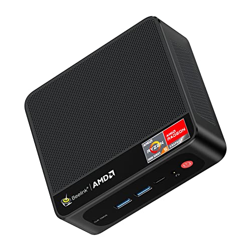 Beelink Ser5 Mini Pc, Amd Ryzen 7 5800H(Up To 4.4Ghz) 8C/16T, Mini Desktop Computer 32Gb Ddr4 Ram 1Tb Nvme Ssd, Small Gaming Pc Support 4K@60Hz Output/Bt5.2/Wifi 6 For Gaming/Office/Home #TOP19