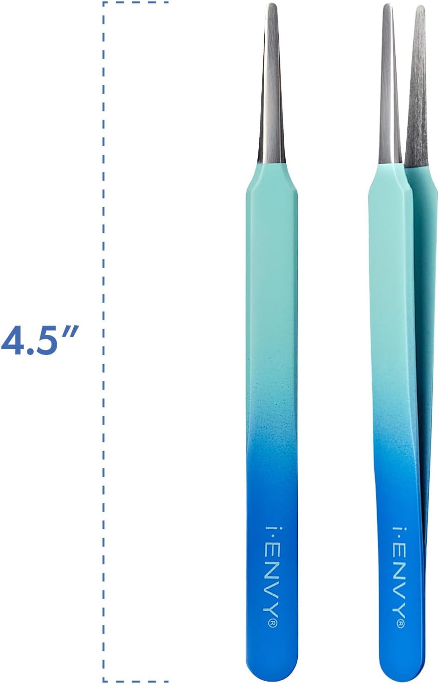 i-ENVY Press&Go Lash Applicator Tool, Nonstick Cluster Eyelash Tweezers for Quick & Easy False Lash Application, Lightweight Pointed Straight Tip & Comfort Grip for Precise DIY Extension image 4