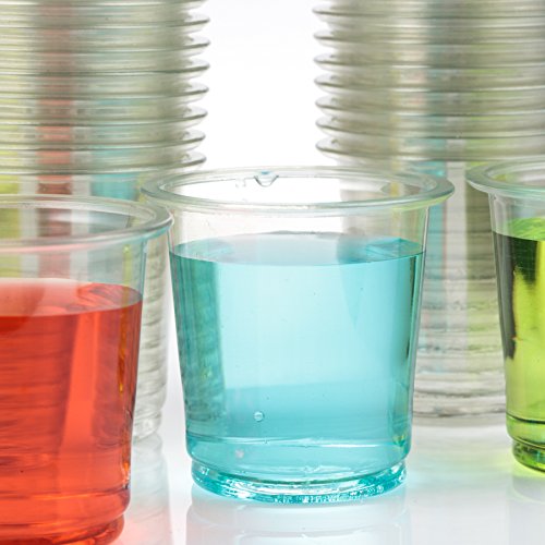 Golden Apple, 2oz clear plastic cups. Disposable Mini Cups, Plastic Shot Glasses, Jello Shot Party Tumblers – 50count. BPA Free. - Thumbnail 4
