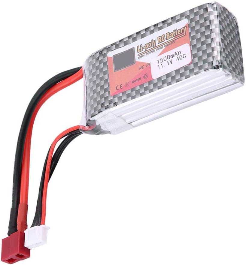 VGEBY1 Lipo Battery, ZOP Power Rechargeable LiPo Battery with T-Plug (3S 11.1V 1300mAh 1500mA 3500mAh 4500mAh 5500mA)(1500mAh 40C)