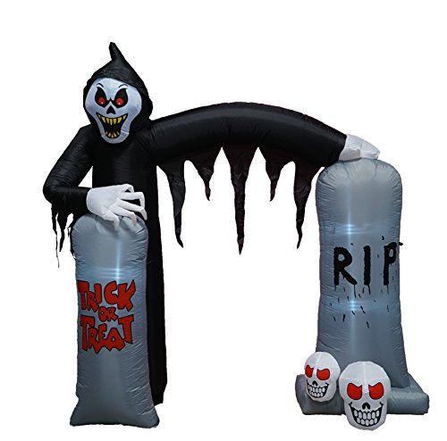 Grim Reaper Skulls Tombstone Archway