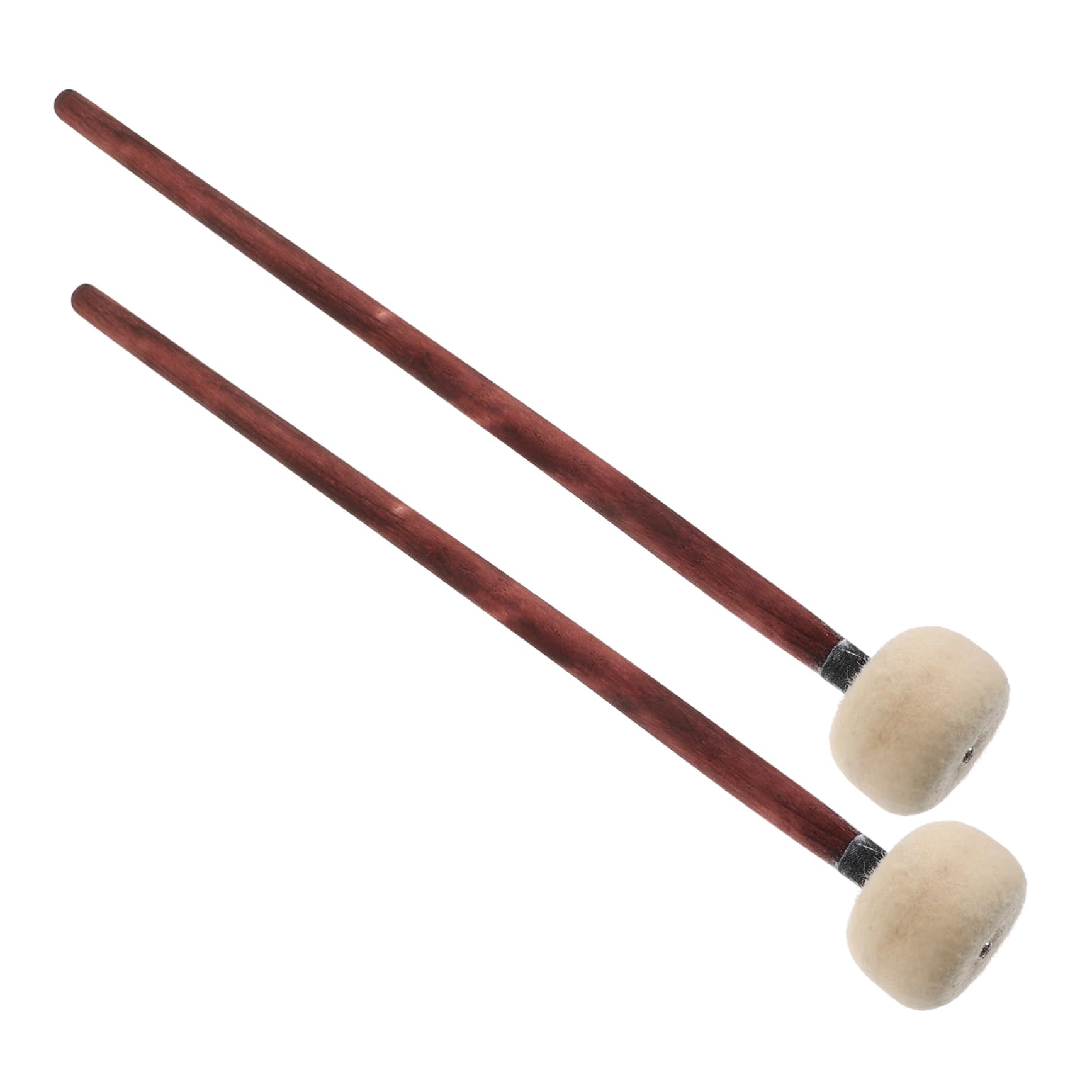 ibasenice 6pezzi Bacchette Per Batteria Legno Con Testa Feltro Strumenti Percussione Per Pratica e Tuning Manico Elegante e Confortevole Per Ogni Stile Di Batteria