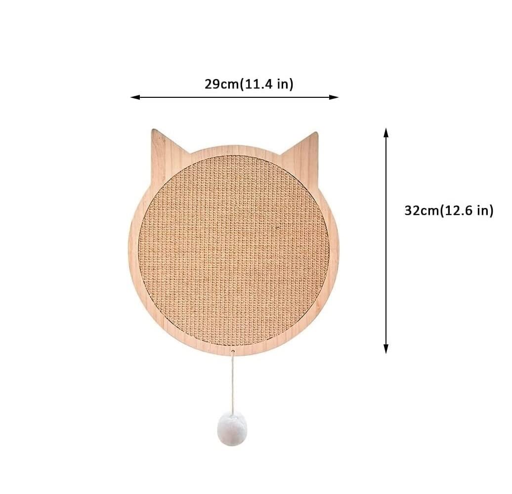 Tiragraffi Cartone Per Gatti Tiragraffi Per Gatti Tiragraffi A Parete Tiragraffi Per Gatti In Legno Tiragraffi Per Gatti A Forma Di Gatto Con Pad In Sisal E Ventosa Tiragraffi Per Gatti(29*32cm)