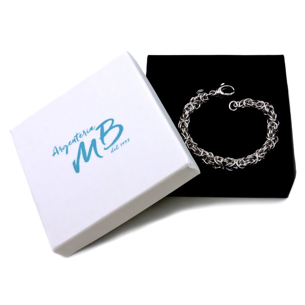 Damiano Argenti Bracciale Maglia Bizantina in Argento 925