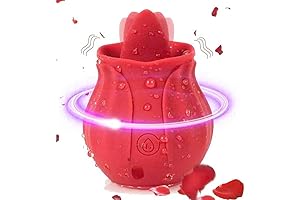 Rose-Flower Suction Vibrator