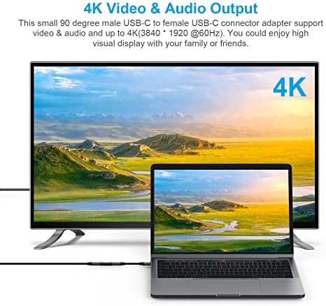  2PACK USB-C Female to Female Aluminium Adapter Converter Support 4K Video, Fast Charger & 10Gbps Data Transfer. Compatible with Thunderbolt 3 MacBook, Pixel, S21, S20, Note 20 etc. (Black)