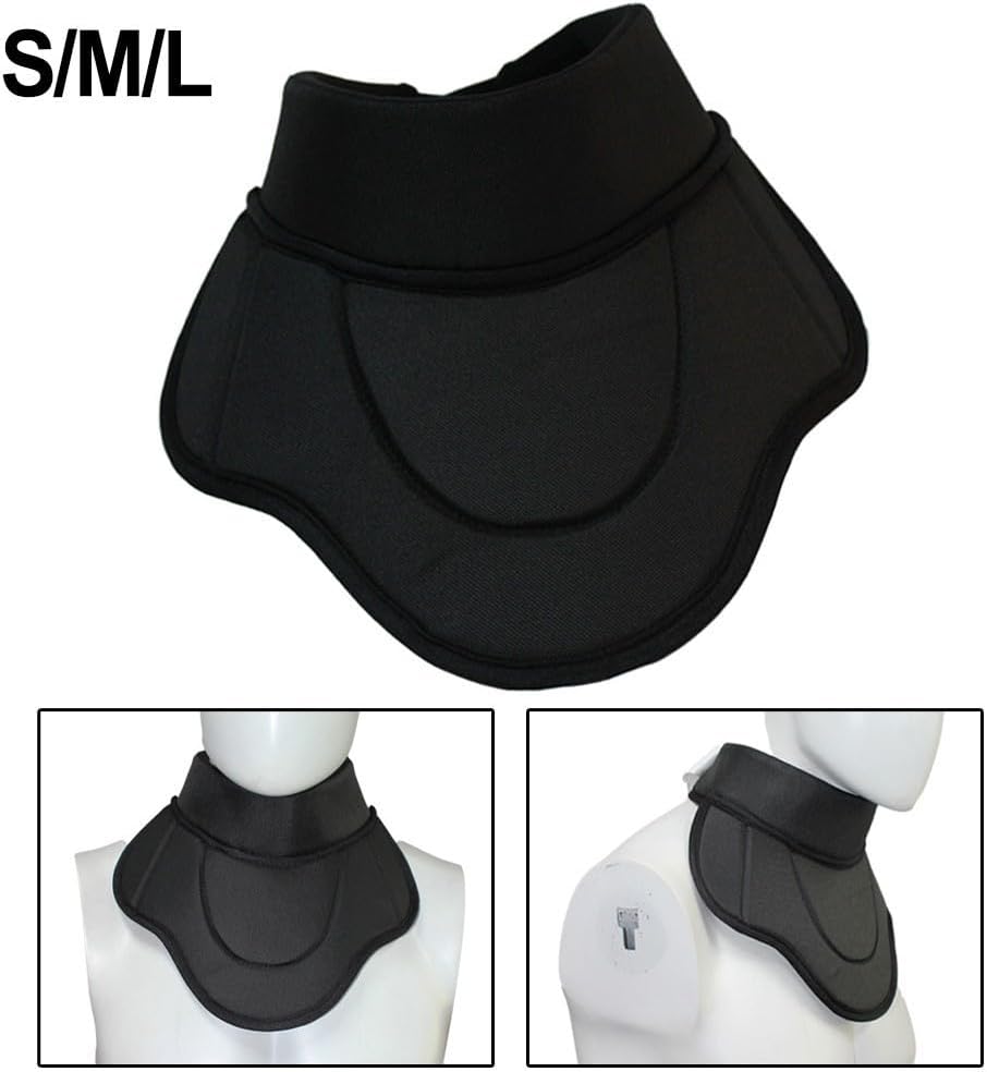 Ice Hockey Neck Guard for Training, for Durable Hockey Protective Gear with PE Plate, Breathable 900D Oxford Cloth & Sponge, Soft Neck Protector for Ice Hockey,(S (32cm–42cm))