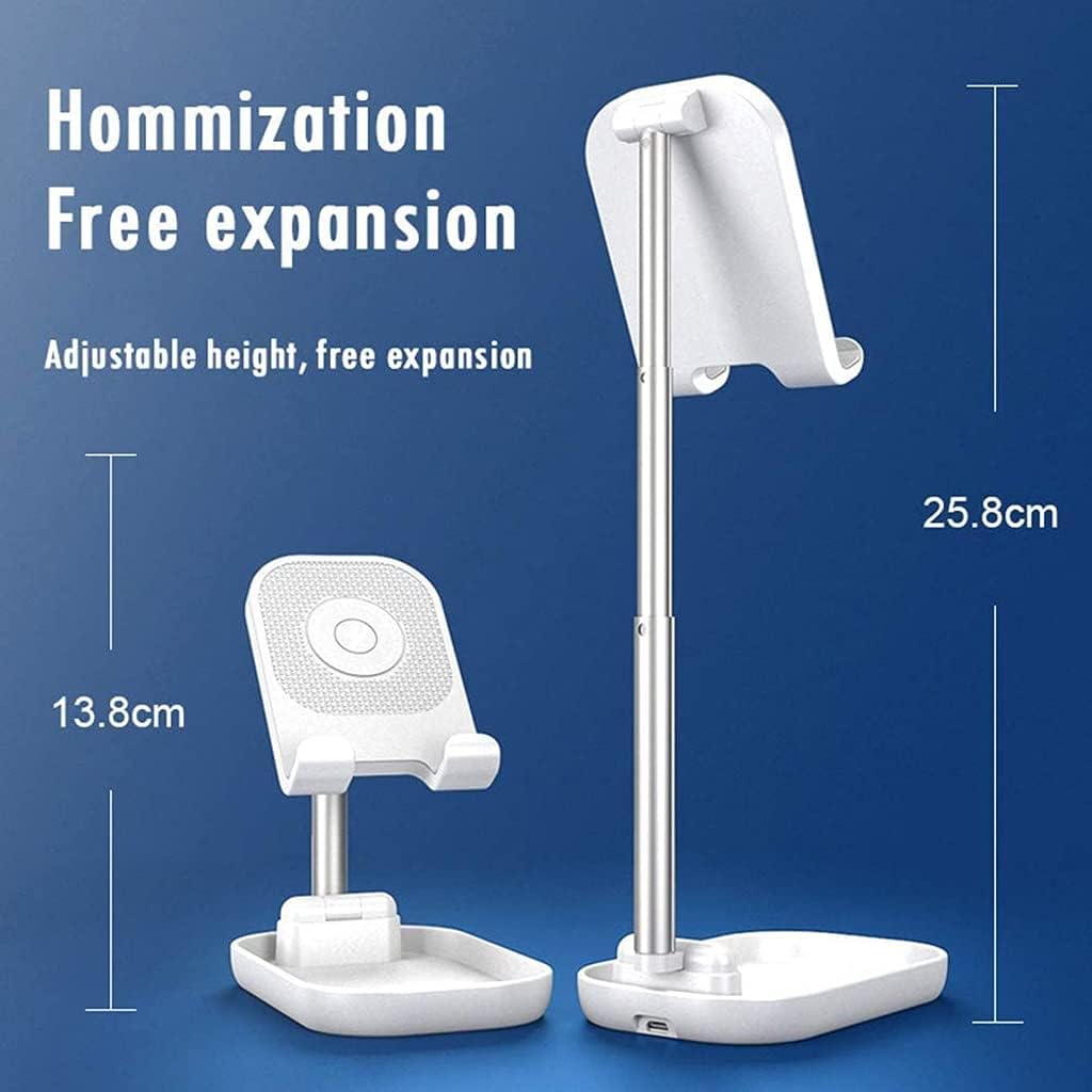 Cell Phone Stand, Angle Adjustable,Desktop Sturdy Aluminum Metal Holder,Compatible with Mobile Tablet