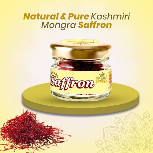 Image of Mr. Kool Kashmiri Saffron | 100% Pure & Natural Kesar | Certified A++ Grade | Handpicked Lacha for Biryani, Desserts, Skin Care & Wellness | Authentic Saffron - 1gm - 2Pack