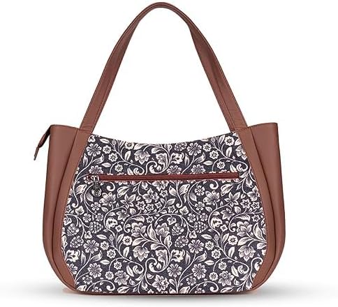 Women’s Jute & Vegan Leather Tote Bag – Handcrafted Shoulder Handbag, Spacious Carryall Work Bag for Office, Travel & Daily Use