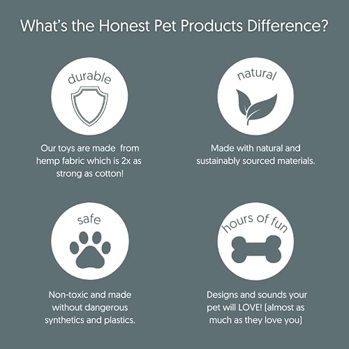 Honest Pet Products - Eco-Tosser Ball - Eco-Friendly Dog Toy Made In The Usa From Natural, Durable Hemp - Medium - For All Dog Breed #TOP4